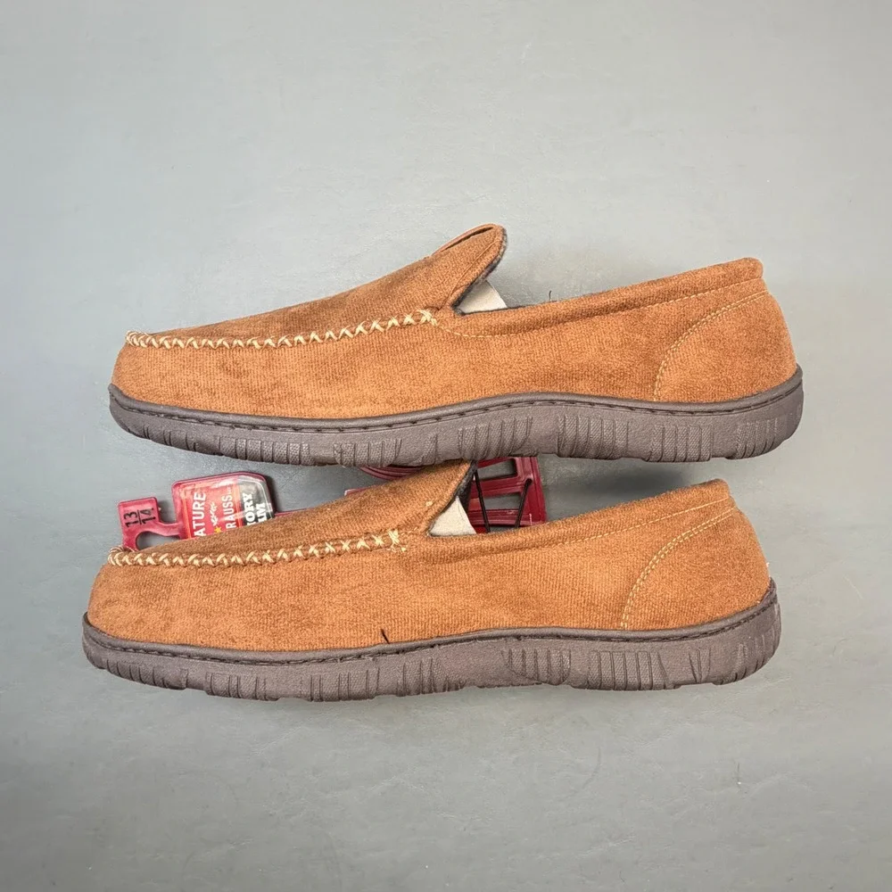 Men's Brown Signature Levi Strauss Slipper Loafer Size XL (13-14)